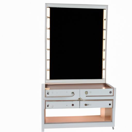 cloud intelligent touch screen bedroom dresser storage cabinet LED mirror dressing table makeup vanity table set French romantic light luxury