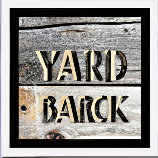 Backyard Frame Decoration Sign For sublimation photo Warm Family Gifts Hanging Wall Art Plaque Decor Wooden