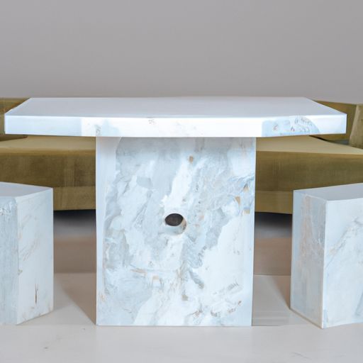 Salon moderne petite famille 3 niveaux simple meuble TV en marbre table plaque de roche italienne poste de luxe