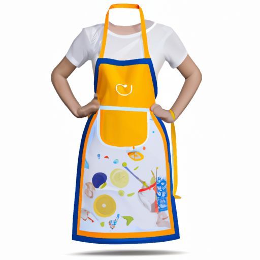 Kitchen Apron Cooking Custom Printing/Embroidery Apron apron with Cheap Price Cotton Kitchen Aprons Factory Supply Durable Cotton Plain