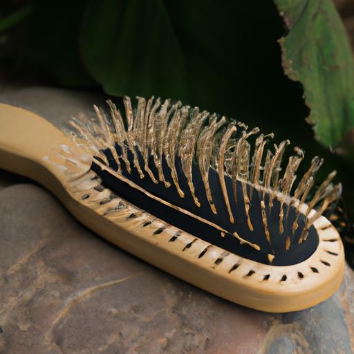 Detangler Natural Hair Brush Soft Bristles comb for travel Glide Through Tangles Ease Leaf Detangling Hair Brush HEYAMO Wheat Straw Bio-Friendly