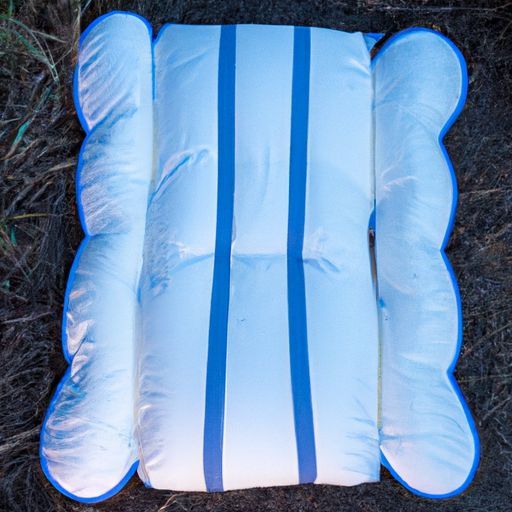 Self inflating sleeping pad fill outdoor hiking in foam with pillow High quality Double size