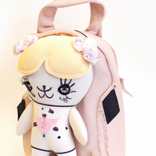 그림과 샘플이 포함된 어린이 소녀 배낭을 위한 플러시 장난감 인형 크리에이티브 귀여운 만화 배낭 스타일 맞춤형
