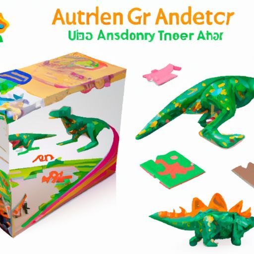 augmented reality AR jigsaw set promotion gift books toy for tots 3D animal puzzle book interactive dinosaur toys gift Cartoon dinosaur adventure