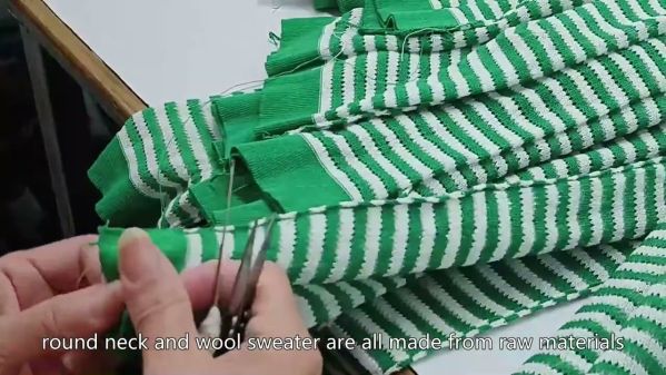 fasilitas manufaktur pemotongan pakaian rajut, kerst trui oem china