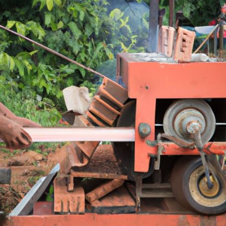 砖机烧制粘土空心空心混凝土水泥砖手工制作和红土制砖机机器中国电子制造