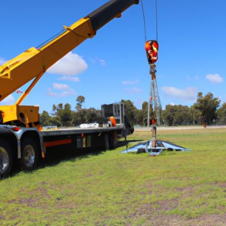 turntable crane dengan underlift 5 ton flatbed derek badan truk penarik Rotasi 360 derajat berkualitas tinggi