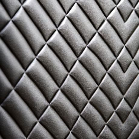 Tissu en cuir artificiel PVC métallique à motif, matériau en cuir artificiel pour meubles, vente en gros, impression en relief de haute qualité