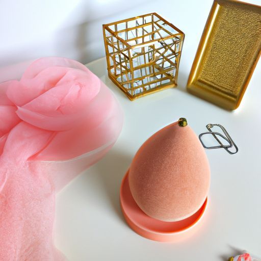 Supporto filo in oro rosa Set regalo di bellezza per carnagione Uovo Trucco Soffio per cipria Conservazione Supporto per asciugatura Spirale Frullatore Spugna