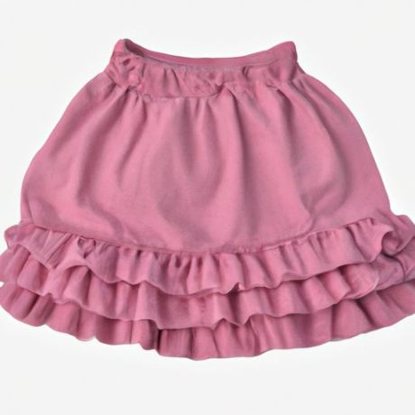 प्यारा स्वीट स्टाइल कॉटन बेबी लड़कियों के कपड़े बच्चों के कपड़े स्कर्ट ईजी-171 थोक ग्रीष्मकालीन फैशन एकल रंग