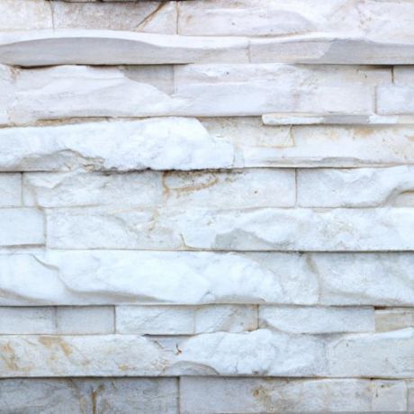 墙板白色石英岩蘑菇石板岩装饰
