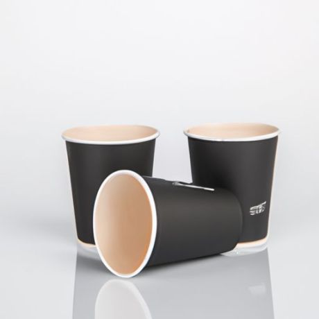 促销咖啡纸杯8oz一次性带盖纸可生物降解纸杯工厂定制纸杯热卖