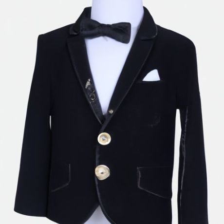 Yaka Bir Düğme Takım Elbise blazer takım elbise Ceket Kaban Blazer Smokin Düğün Ziyafet Parti için Sıcak Satış Çocuk Boys Parlak Payetler