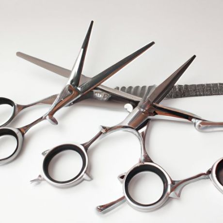 Friseurschere, Salon-Friseurwerkzeug, Edelstahl, handgefertigt, Edelstahl, zum Schneiden von Haaren, dünner (6 Zoll dünner) 6 Zoll schwarz