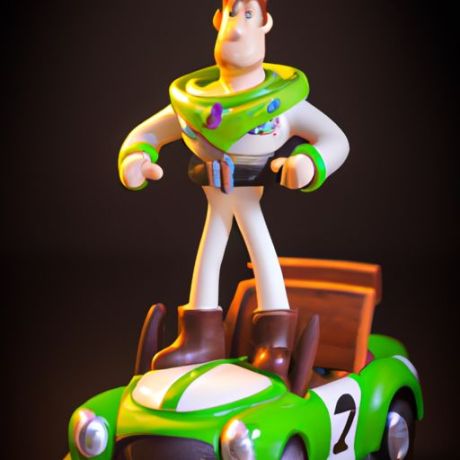 Tahun cahaya Woody Jessie figur koleksi Little Green Men Action Figure mainan dekorasi mobilToy Story Buzz