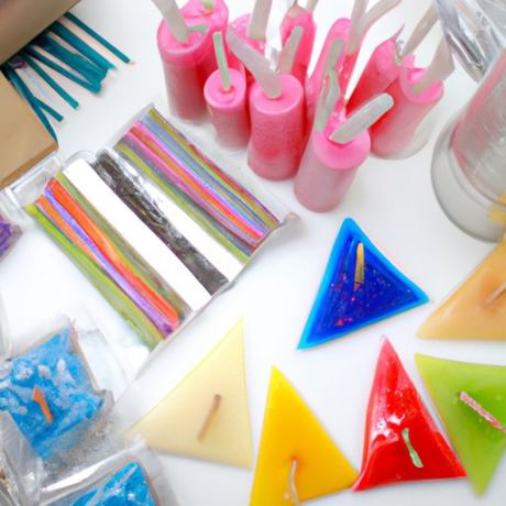 Equipamento Diy Kid Set Vela para adultos crianças iniciantes Fazendo Kit Atacado Color Craft Cera de Soja