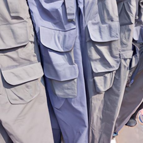 หลายกระเป๋ายืดกางเกงรักษาความปลอดภัยชุดทำงาน unisex กางเกงทำงานกางเกงคาร์โก้ยุทธวิธีกลางแจ้งผู้ชายผ้าฝ้าย