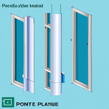 profil profil plastik ekstrusi menjadi plastik ganda membuat jendela Hung Tilt gaya Amerika Fonirte Pvc bebas timah