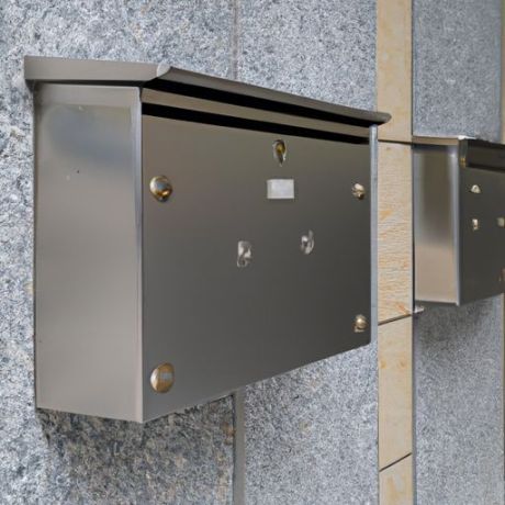 صناديق بريد عالية الجودة شعبية غير قابلة للصدأ مثبتة على البريد الصلب نمط الجدار صندوق بريد في الهواء الطلق صندوق مكتب البريد