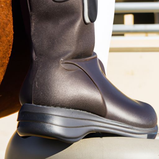 Bota con silla de salto ecuestre de neopreno de alta calidad en Horse Bell Boots Botas reflectantes Equipo equino de alta calidad Productos para caballos