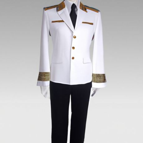 Subdue Suit Personnalisation Uniforme de pilote de ligne aérienne pour manteau pilote Uniformes de travail d'hôtel Salon de beauté AI-MICH Gentleman Lady Coton Respirant