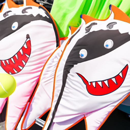 Lovely Shark Shape Play bag toss Set Kid Sport Toy Pickleball Racket Badminton with Two Balls Ept Toys Hot Selling Outdoor Games