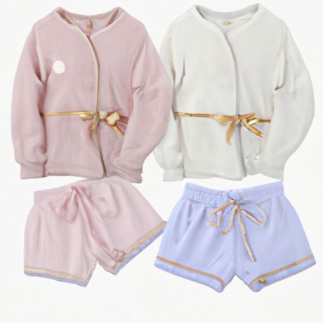 Set Casual Soft Sling fashion high Shorts Robe Pajamas Wholesale Women's Sleepwear 3 Piece Pyjama