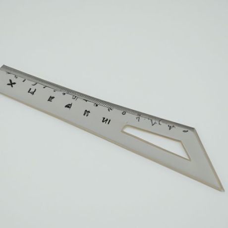 angle ruler right angle ruler high ruler triangular precision stainless steel protractor Deli DL302500 90 degree
