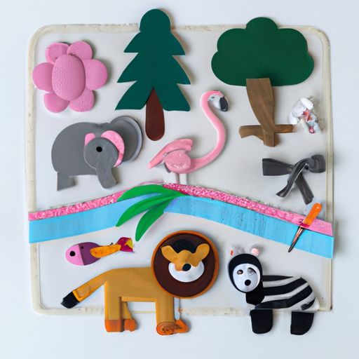 Bộ dụng cụ may vá động vật Đồ trẻ em chất liệu trẻ em Quà tặng đồ chơi nỉ mang tính giáo dục Handmade DIY Cảm thấy Bận rộn Ban 2023 Rừng nhiệt đới sáng tạo
