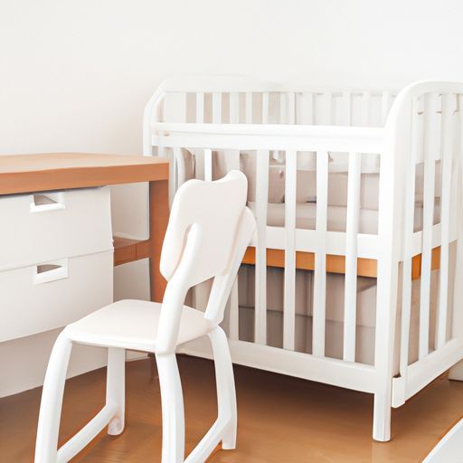 Full Size Crib and high chair baby feeding Changing Table in White Finish Solid Teak Wood 3-in-1 Kid Bed