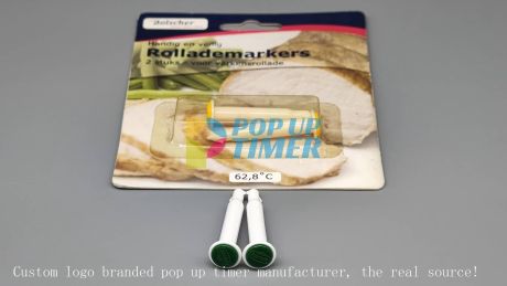 Werbeprodukte für den Haushalt: Pop-up-Thermometer mit Logo für die Fleischindustrie
