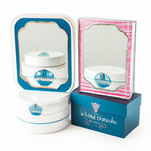 Espejo de plástico compacto y caja de joyería, organizador de joyería de plástico pequeño y elegante, caja de almacenamiento de joyería con logotipo personalizado