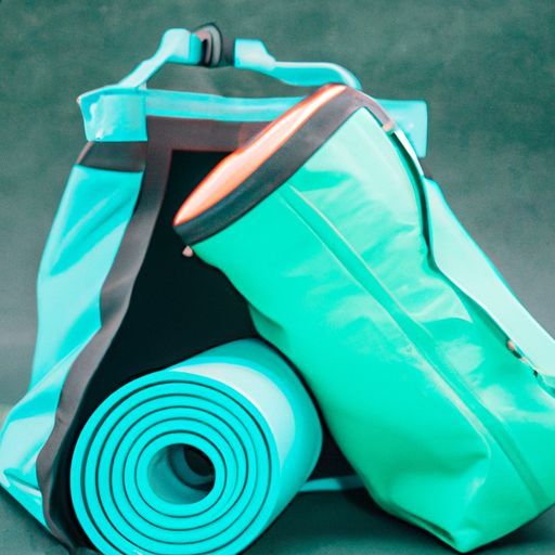 Tas dan handuk serta matras gym akhir pekan dan botol matras yoga membawa tas dudukan matras yoga