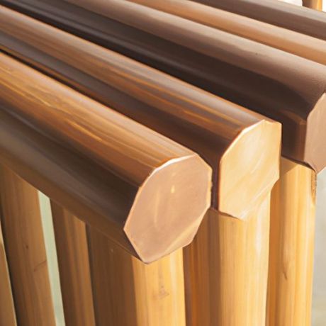 Verbundholzrohr Teakholz, ein Strukturvillenholz, Holz für den Sonnenschutz im Freien, 65 * 25 mm, China-Lieferant WPC-Holz