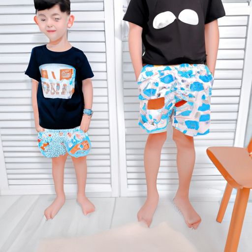 Boys Simple Print T-shirt Printing shorts boutique Shirt Loose Cotton Shorts Toddler Boys Soft Suits 2023 Summer Casual Children Clothes Set