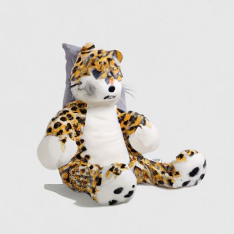pillow soft waist back plush home decoration toys cute leopard plush animal toys new home decoration soft 3D