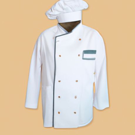 White Chef Coat Pure logo custom unisex Cotton Restaurant Uniform Chef Jacket For Sale Wholesale Price Customized