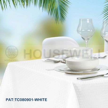 Printed Jacquard Fabric Tablecloths, Water Repellent, Wipes Clean , Quick Dry
