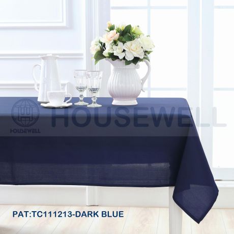 Solid Color Vinyl with Flannel Back Party Tablecloth, Water Repellent,Wipes Clean, Quick Dry