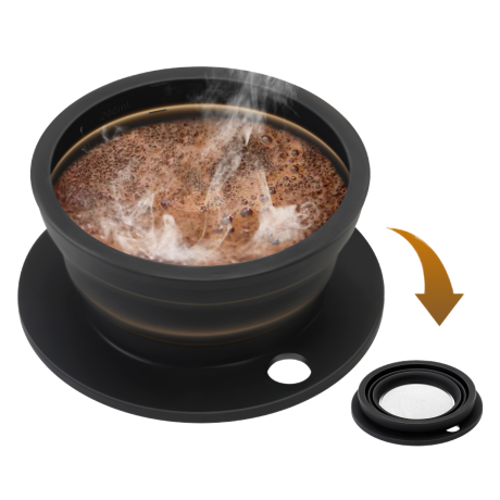 Camping-Kaffeemaschine für ein maßgeschneidertes Einzelportions-Pour-Over-Kaffeerezept-Hersteller