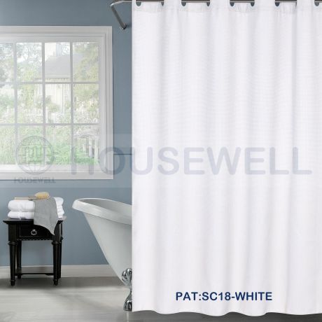 Printed 100% Polyester Shower Liner, Water Repellent, No smell