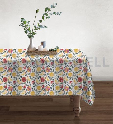 Printed Polyester Tablecloths, Easy to Clean, Reusable , Heavy Duty