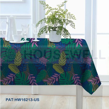 Khăn trải bàn tiệc 100% Polyester in họa tiết, không thấm nước, nhanh khô, chịu lực cao