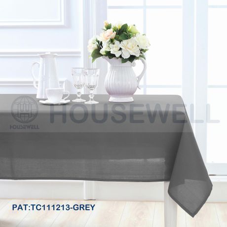 Solid Color Vinyl with Flannel Back Tablecloth, Quick Dry, Eco-Friendly and Non-toxic